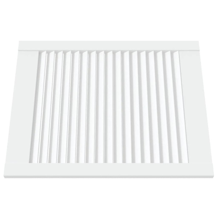 Vrata za omarico z letvicami 2 kosa bela 61,5x49,4 cm borovina